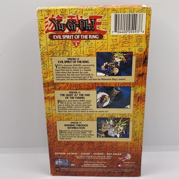 Yu-Gi-Oh! Evil Spirit Of The Ring VHS Video Volume 5 Animated 1996 - Picture 3 of 7